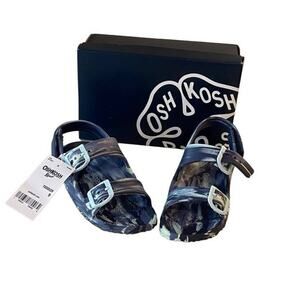 Sandals Toddler Boys Oshkosh B'gosh Rivar Blue Marble‎ 9 NWT
